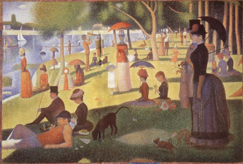 Georges Seurat A Sunday Afternoon at the lle de la Grande Jatte Germany oil painting art